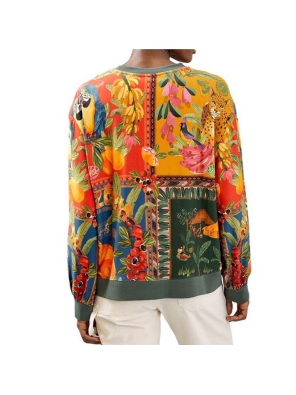 Farm Rio mixed print sweatshirt - size  XS 🏝️ - Picture 5 of 6